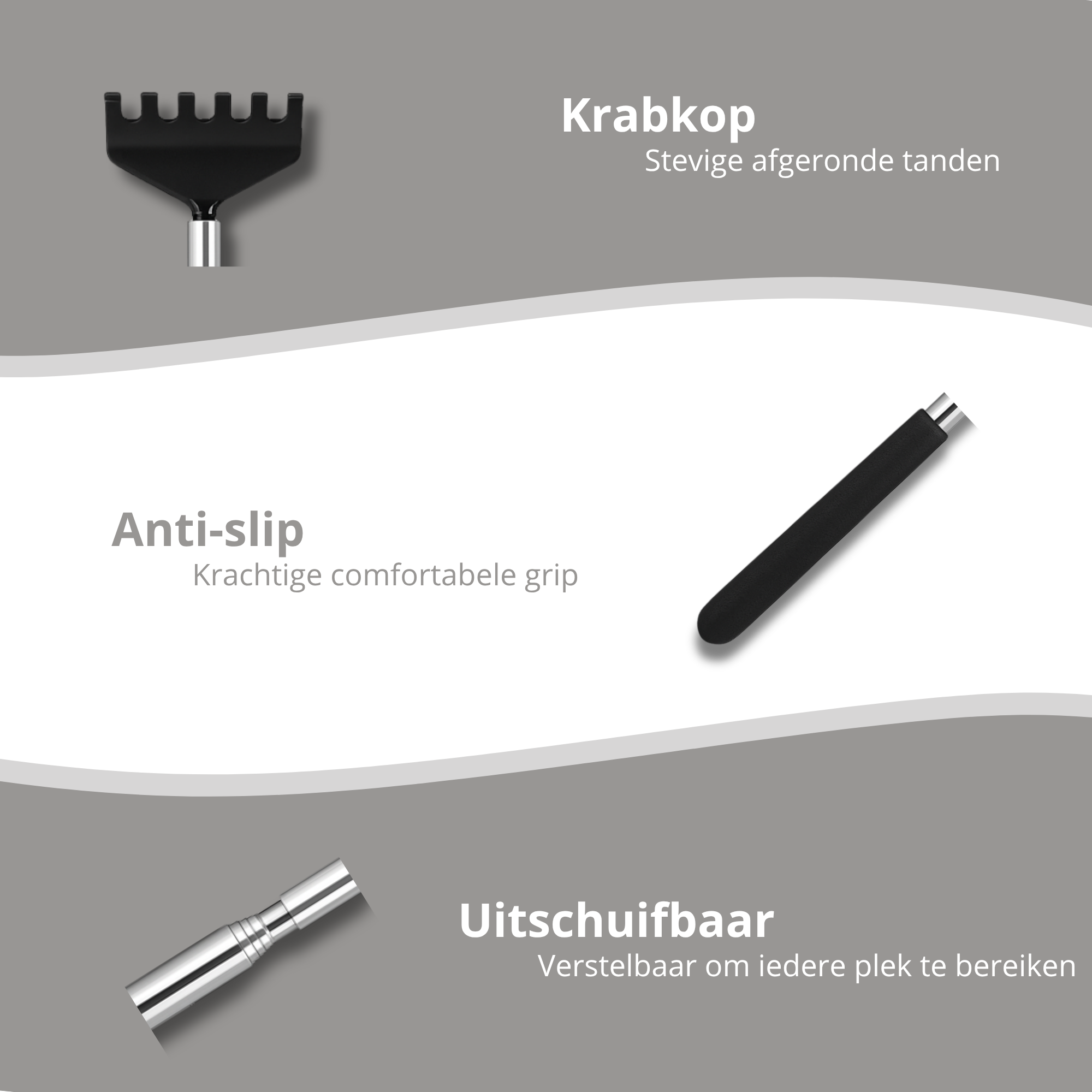 Rugkrabber X Hoofdmassagespin - Combi-Set