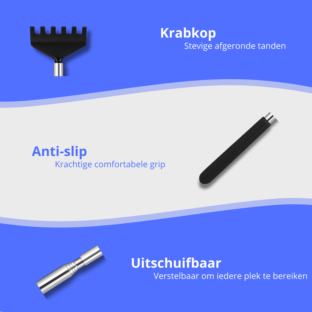 Rugkrabber X Hoofdmassagespin - Combi-Set