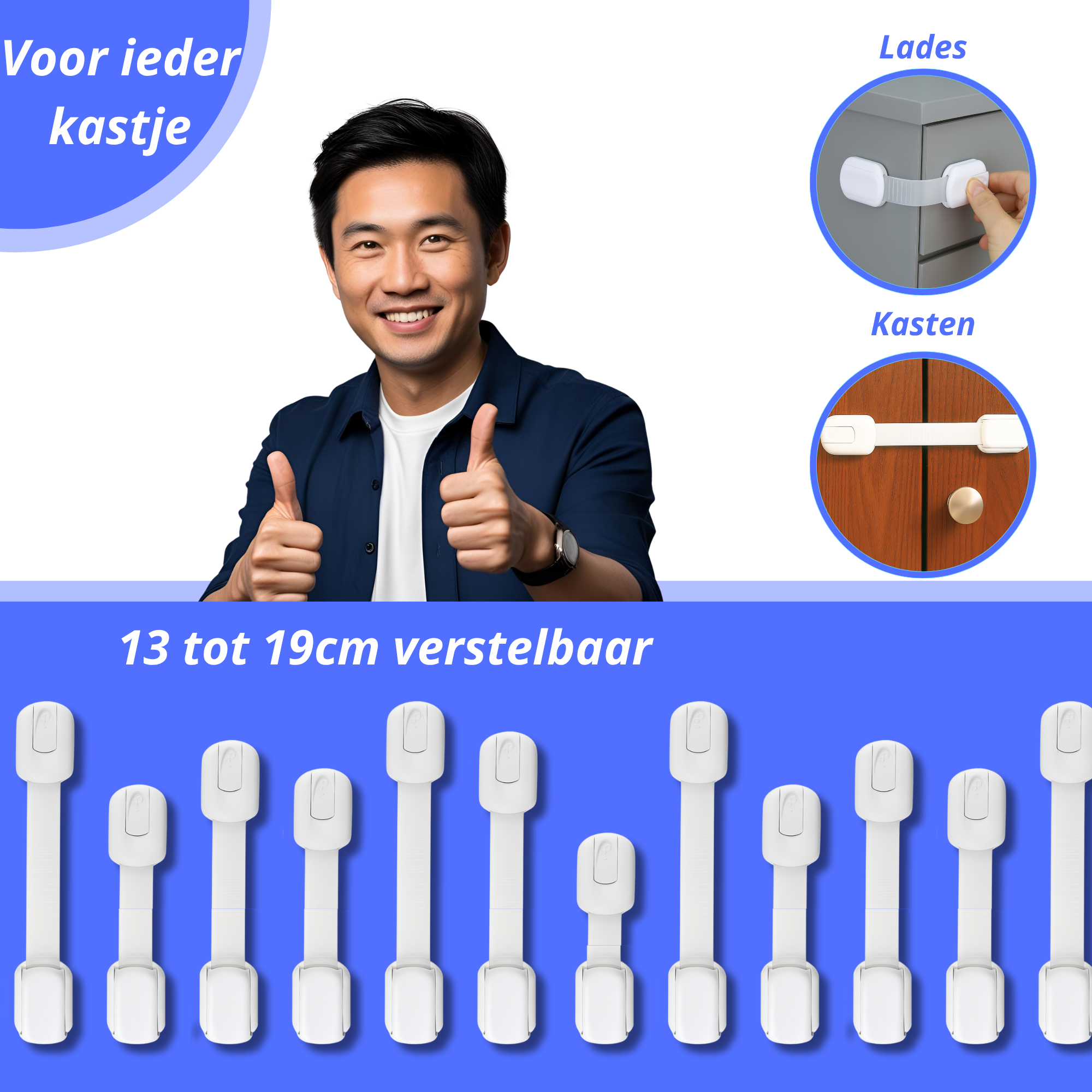 Kinderslot Kastjes - 4st