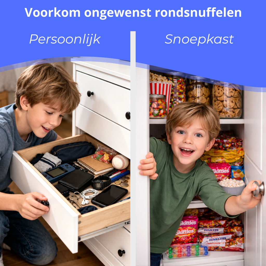 Kinderslot Kastjes - 4st
