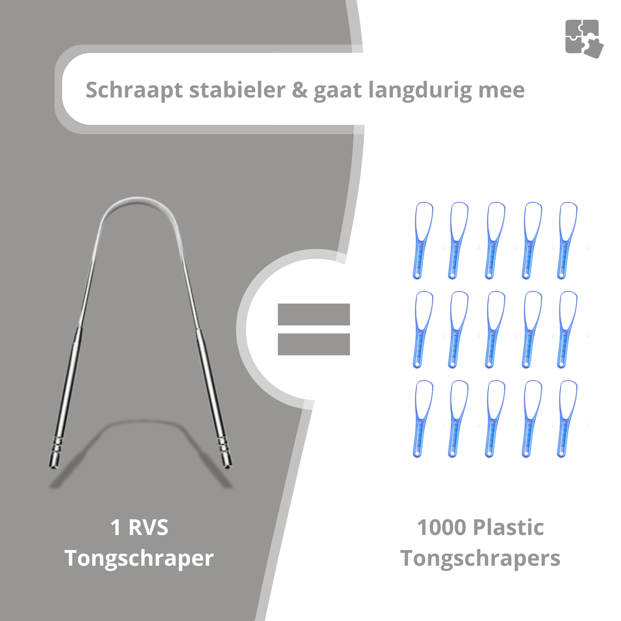 Tongschraper Set