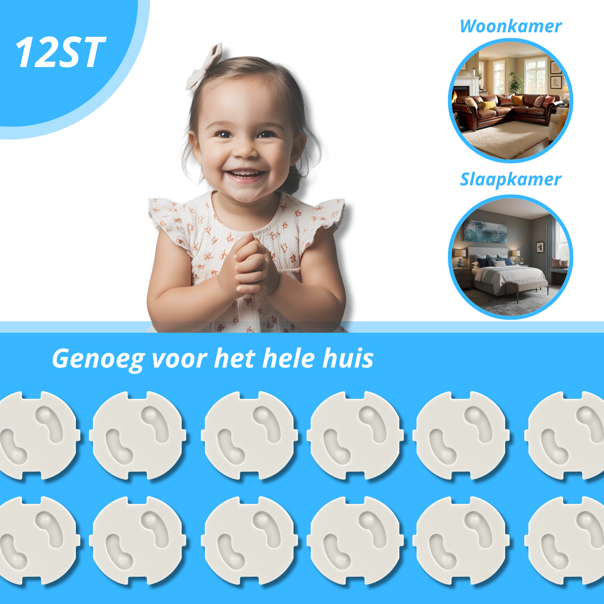 Stopcontactbeveiliging - 12st