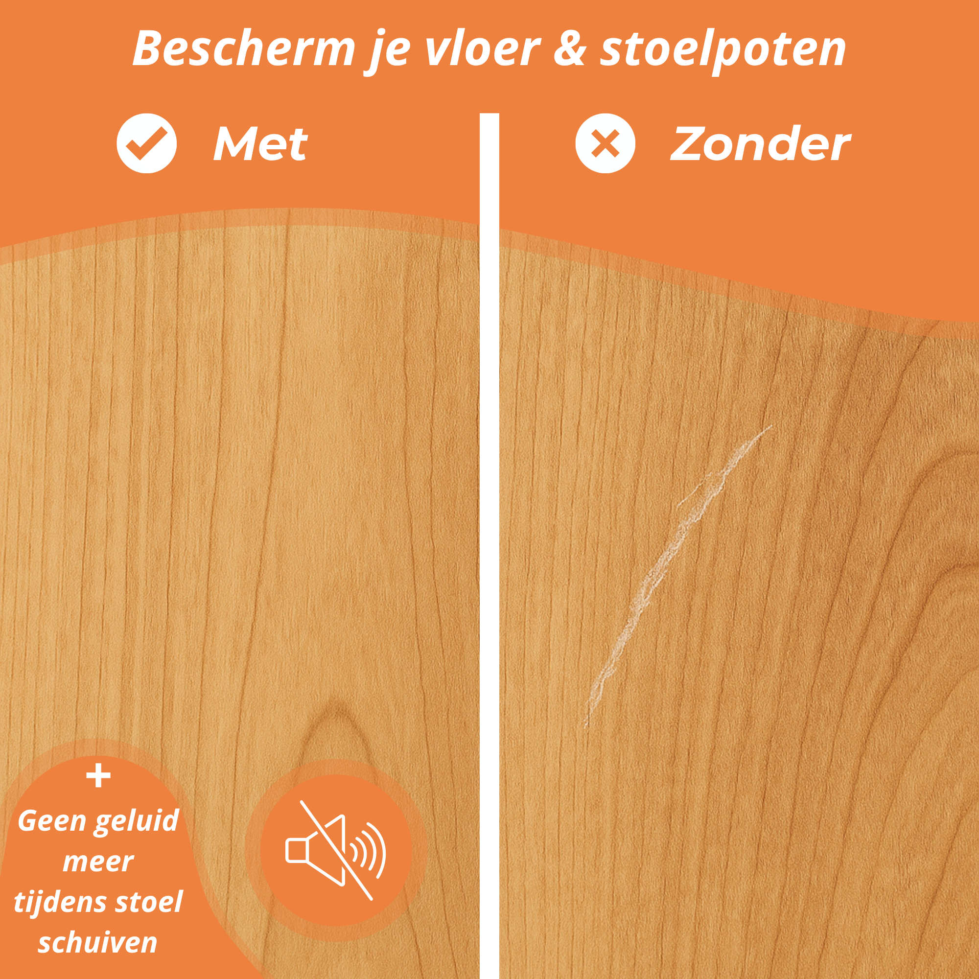 Stoelpoot Beschermers - 24st