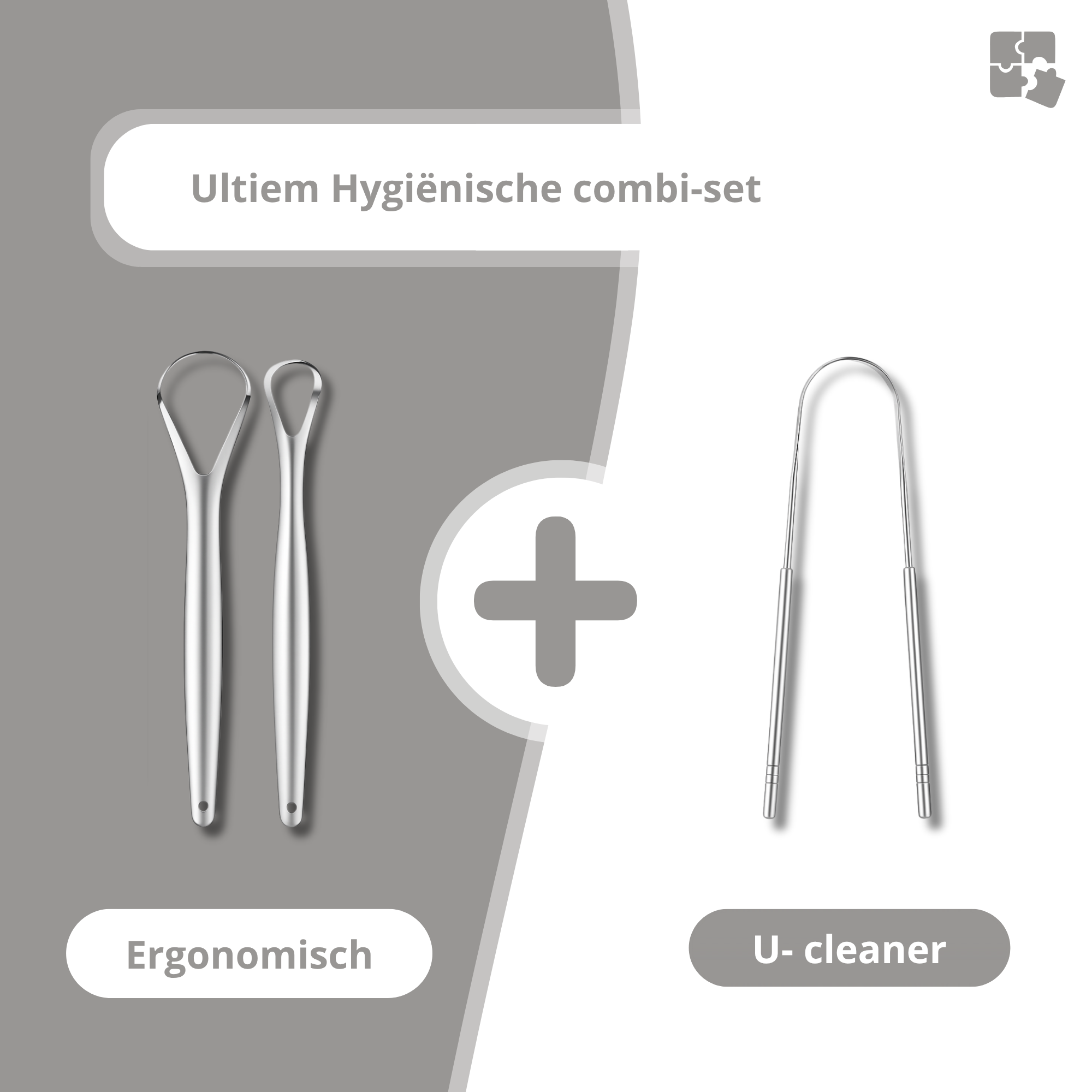 Tongschraper Set