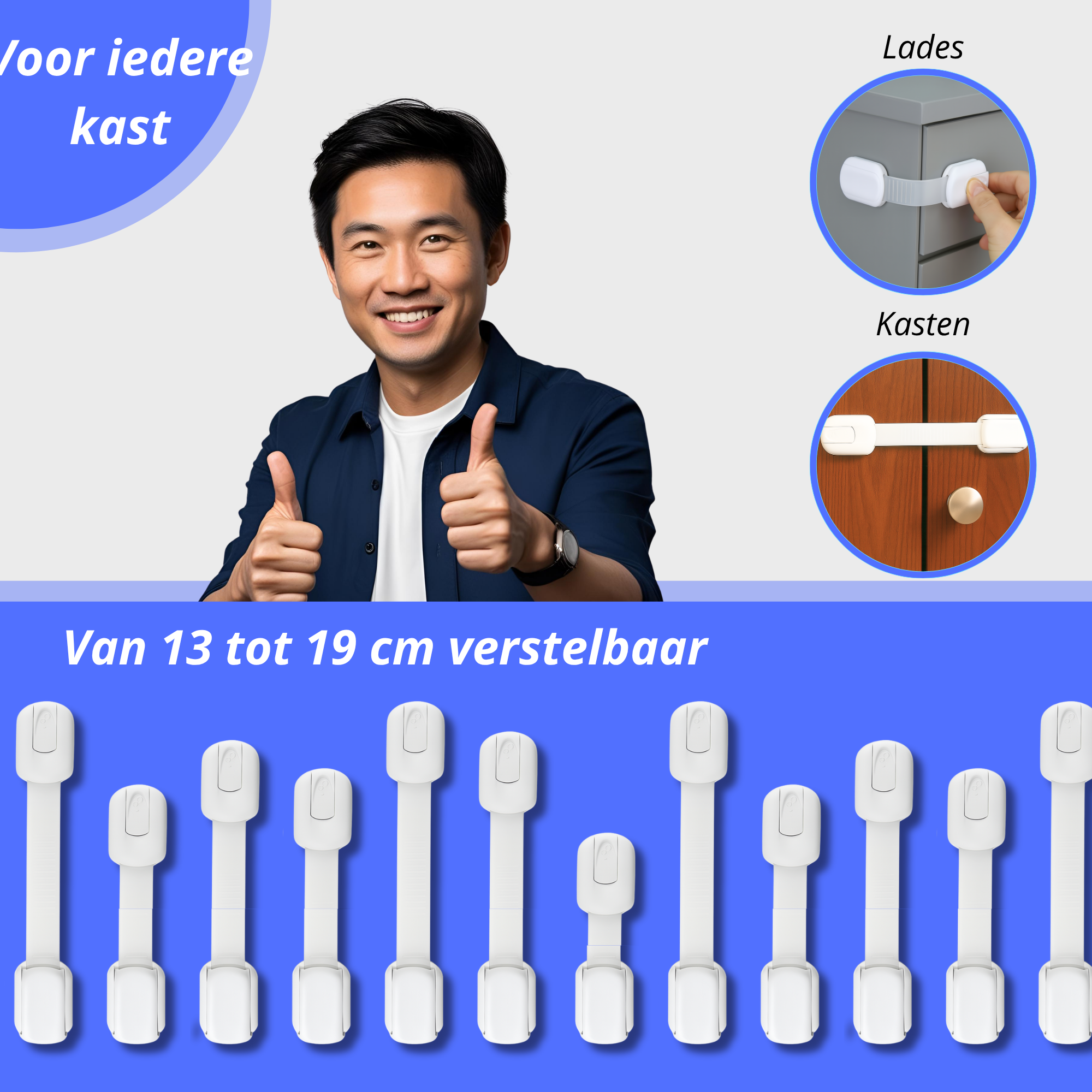 Kinderslot Kastjes - 4st