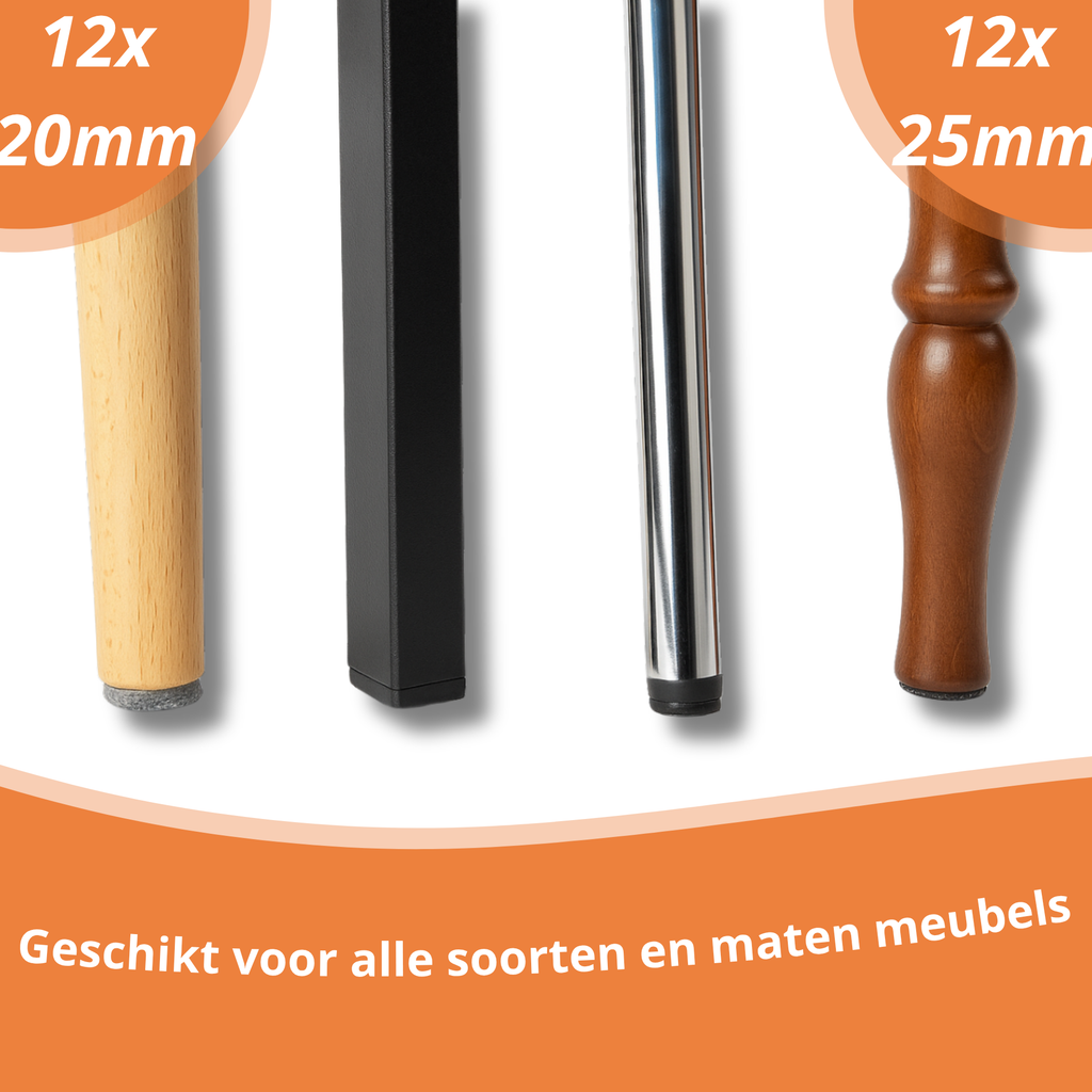 Stoelpoot Beschermers - 24st